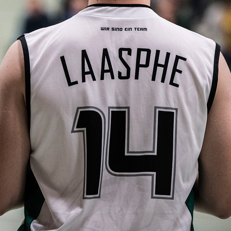 SG Wallau-Laasphe Basketballtrikot weiß hinten